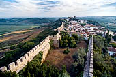 Vista da cidade de bidos do alo da muralha, Portugal